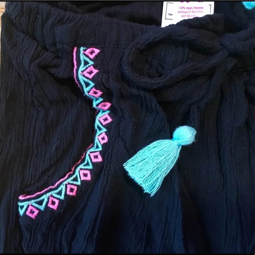 NWOT Black Aztec Jogger Pant